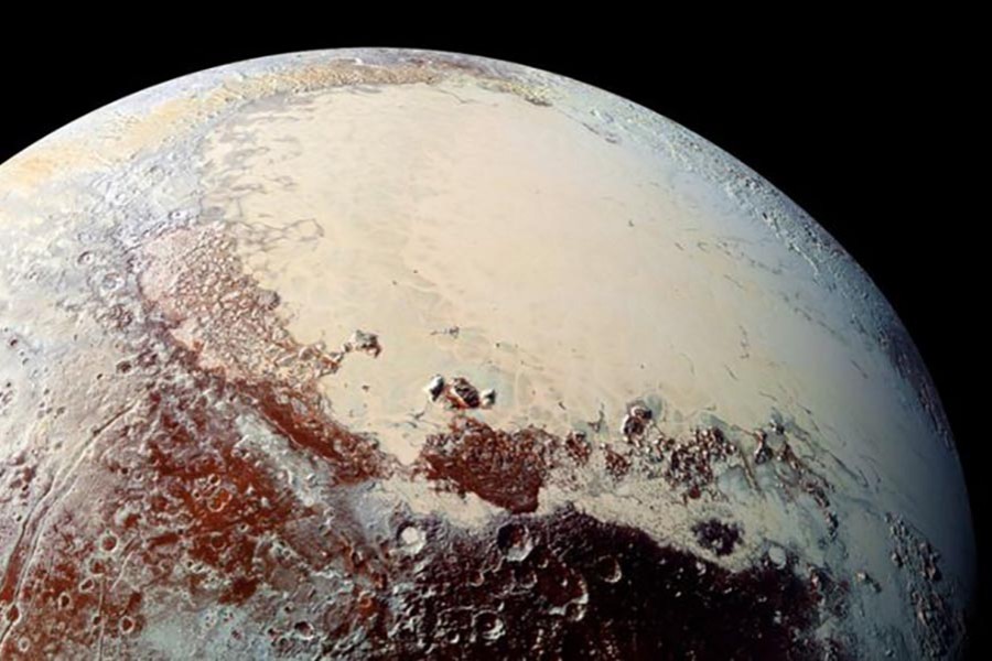 he data from New Horizons revealed Pluto to be geologically diverse and dynamic. Image credit: NASA / JHUAPL / SWRI