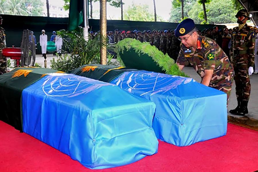 Namaz-e-janaza of two UN peacekeepers held