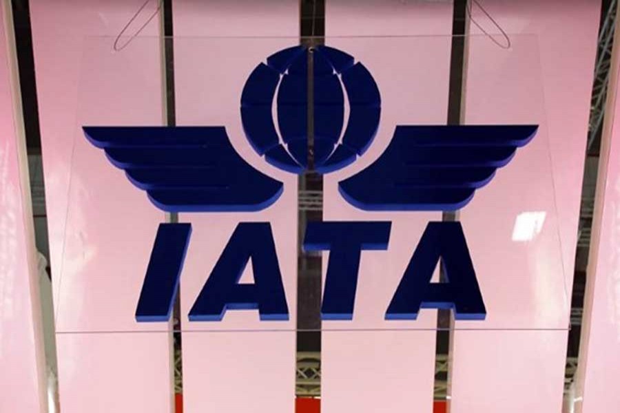 The International Air Transport Association (IATA) logo is seen at the International Tourism Trade Fair ITB in Berlin, Germany, March 7, 2018. Reuters/Files