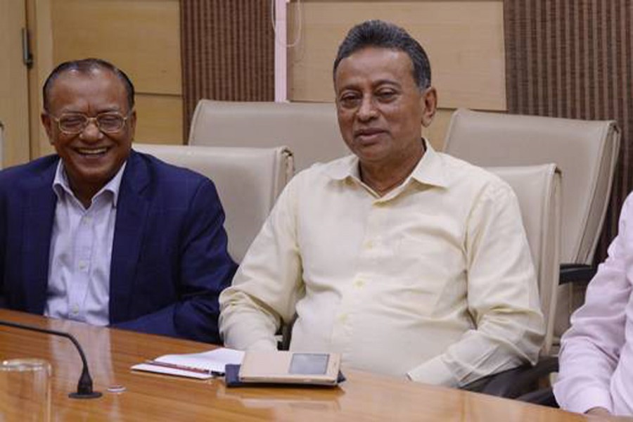 Members of Bangladesh Nationalist Party Abdul A Mintoo, Amir KM Chowdhury in New Delhi on June 07. Photo: The Hindu