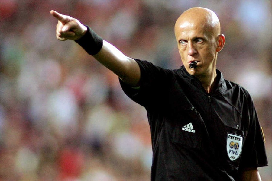 FIFA referees committee chairman Pierluigi Collina seen in this Reuters file photo