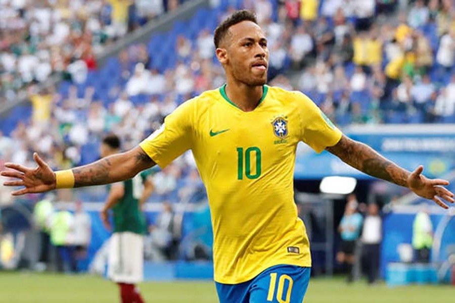 Neymar helps Brazil reach quarter-finals