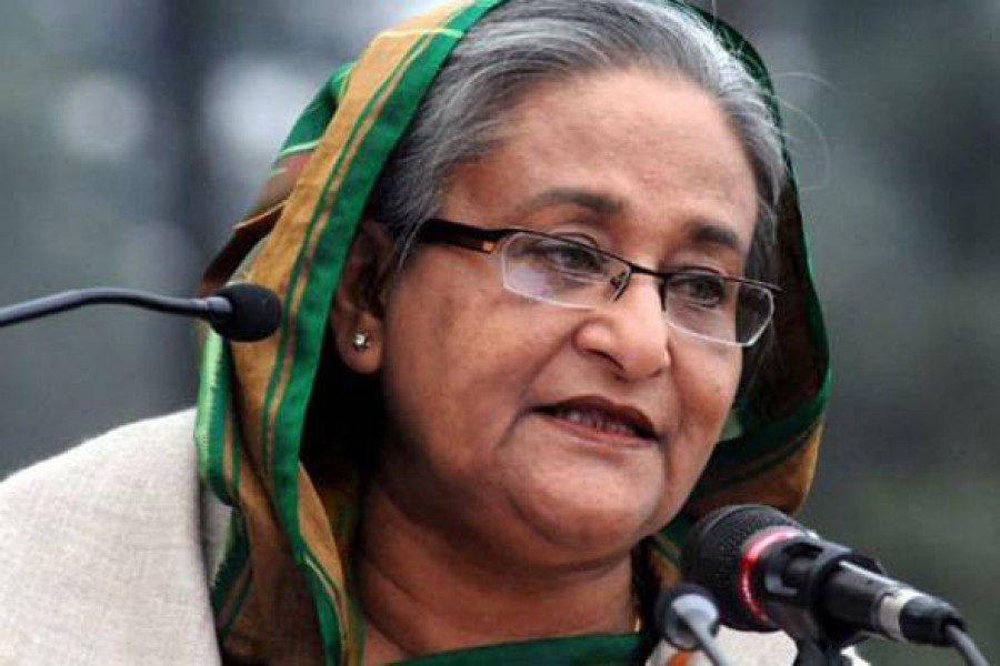 File photo of PM Sheikh Hasina