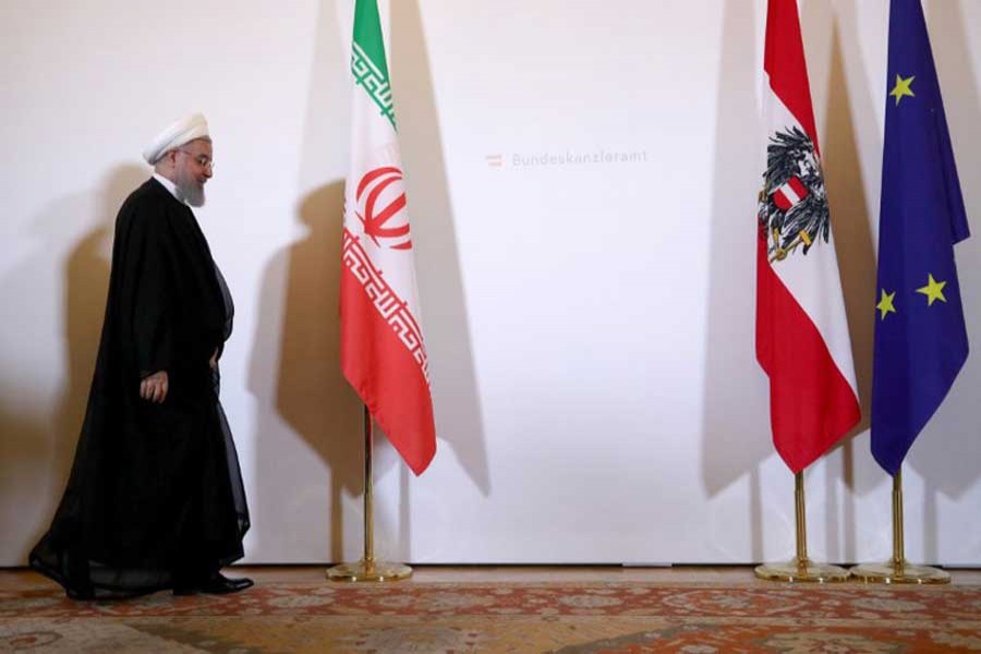 Iran's President Hassan Rouhani arrives at the Austrian Chancellery in Vienna, Austria, July 4, 2018. Reuters/File Photo