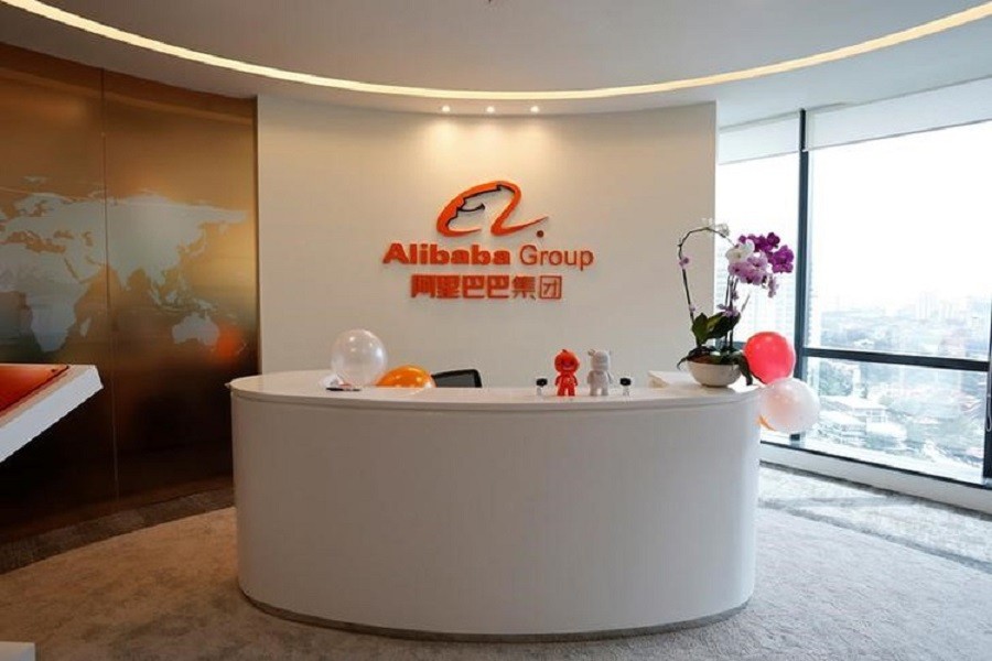 The logo of Alibaba Group is seen inside the company's newly-launched office in Kuala Lumpur, Malaysia June 18, 2018. Reuters/Files