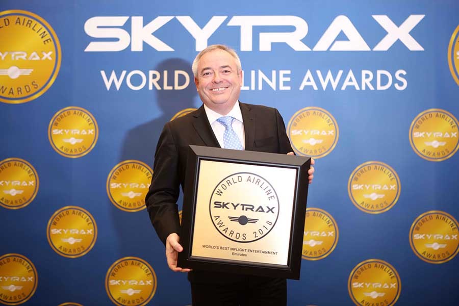 Emirates wins inflight entertainment award again