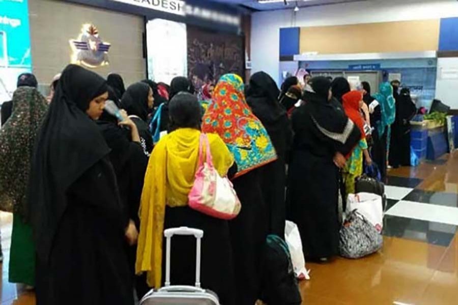 Representational image: Most Bangladeshi maids return home after facing tortures like sexual, psychological and physical abuses in the Kingdom of Saudi Arabia. Collected Photo