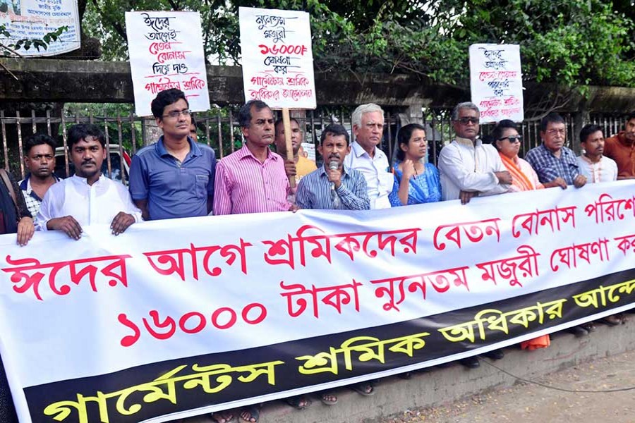 Garment workers need to be paid before Aug 16, demand rights organisations