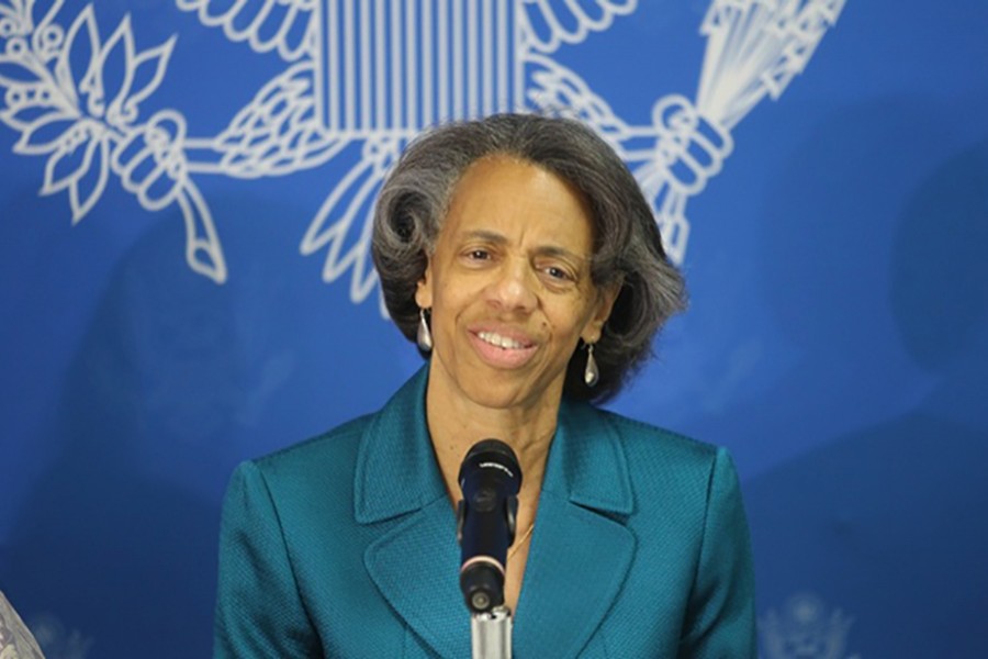 Outgoing US ambassador Marcia Bernicat seen in this file photo