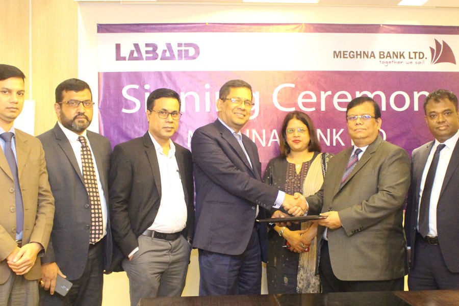 Meghna Bank cardholders to get 25pc discount at LABAID