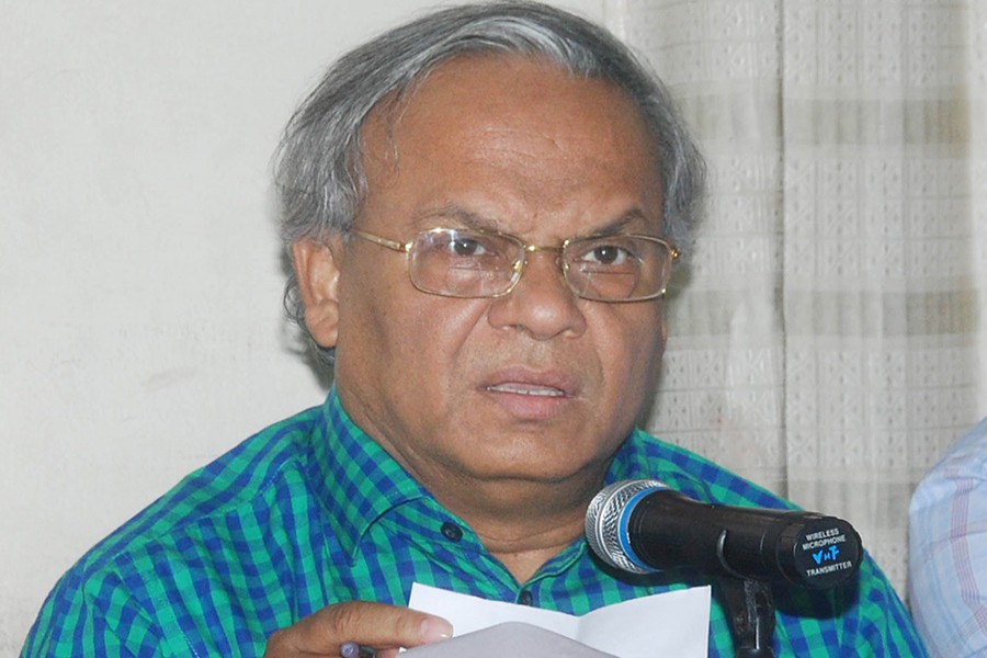 File photo shows BNP senior joint secretary general Ruhul Kabir Rizvi