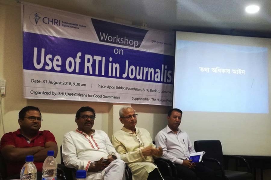 Shujan urges to practice RTI in journalism