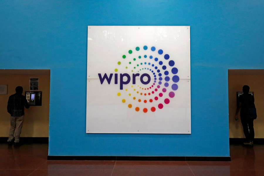 The logo of Wipro is seen inside the company's headquarters in Bengaluru, India on January 19, 2018 — Reuters photo