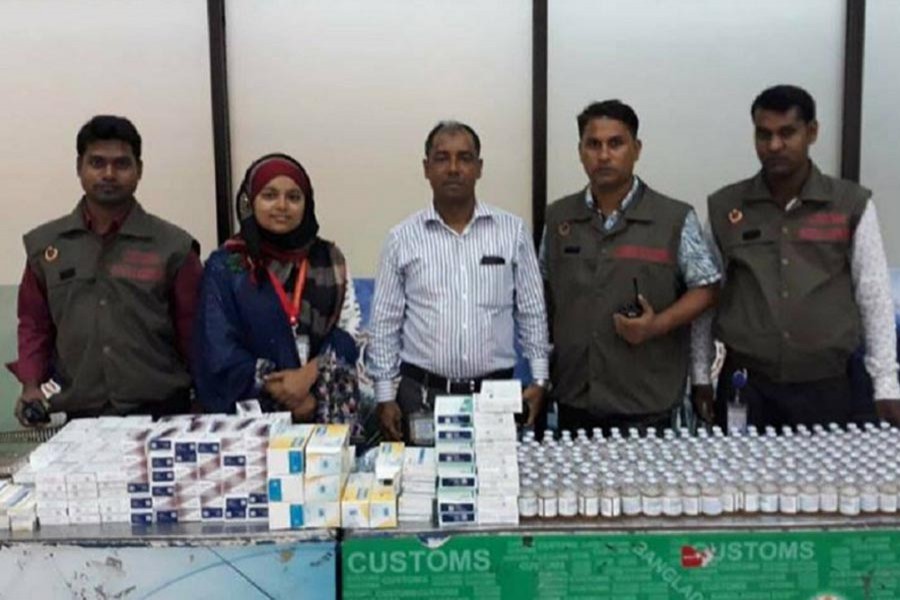 Customs seizes medicine worth Tk 16m at HSIA