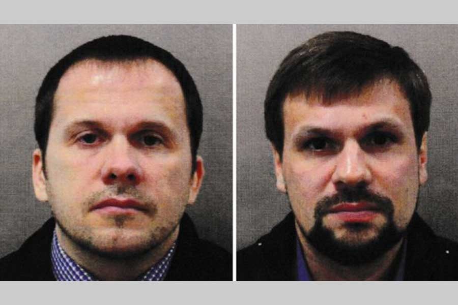 Alexander Petrov (left) and Ruslan Boshirov are not thought to be their real names