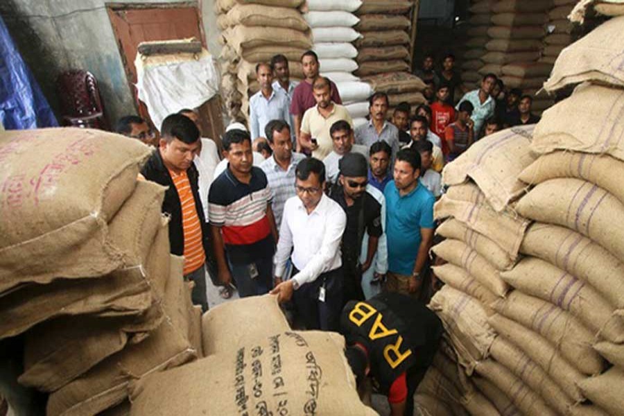 RAB seizes 255 tonnes of OMS rice, flour from black market