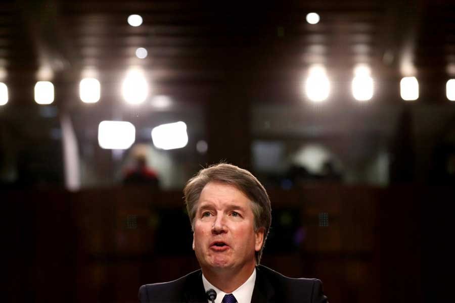 US Supreme Court nominee judge Brett Kavanaugh speaks during a Senate Judiciary Committee confirmation hearing on Capitol Hill in Washington, US, September 4, 2018. Reuters/File Photo