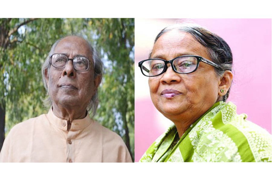 Professor Hassan Azizul Haque (Left), Writer Selina Hossain (Right)