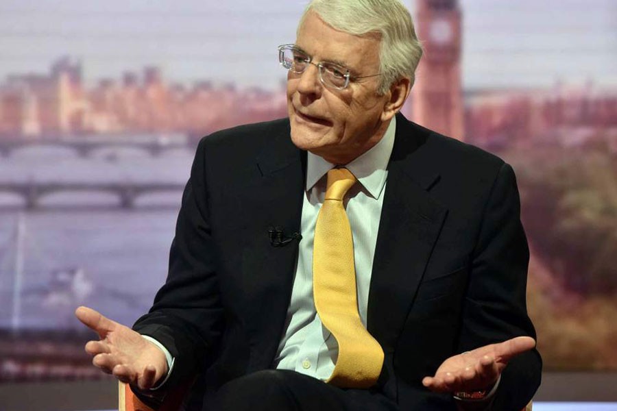 Former British PM Sir John Major  - Reuters photo