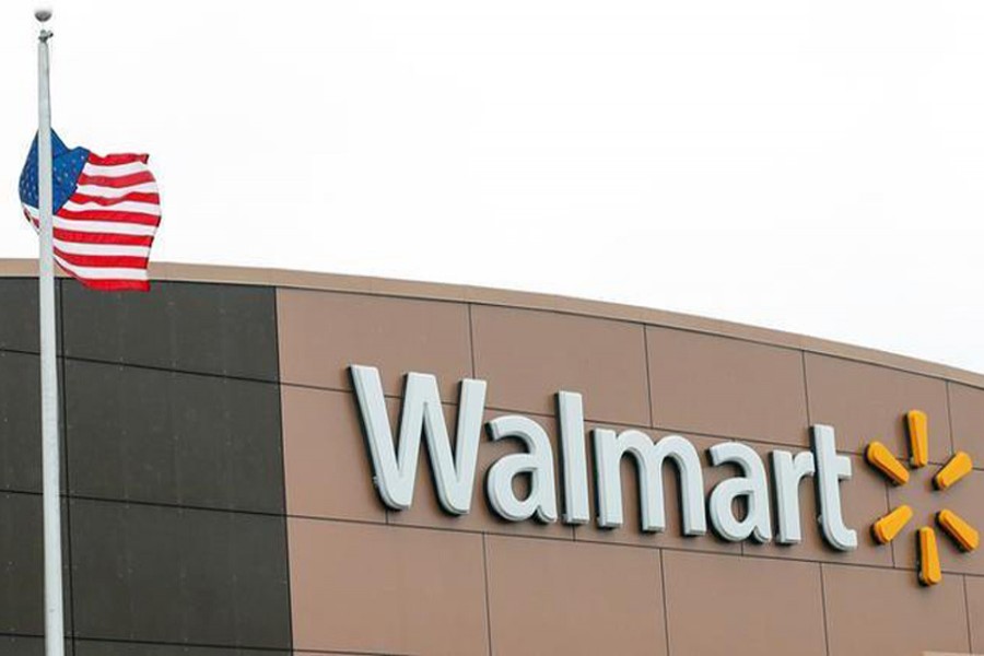 Walmart signage is displayed outside a company's store in Chicago, Illinois, US, November 23, 2016. Reuters/Files