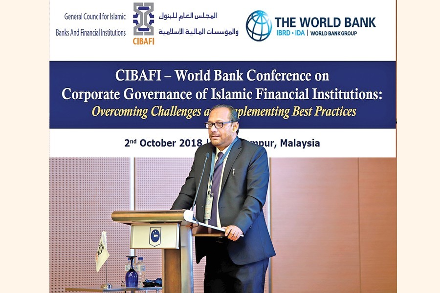 Managing Director & CEO of Islami Bank Bangladesh Limited Md. Mahbub ul Alam addressing as a session speaker at an international conference on `Corporate Governance of Islamic Financial Institutions: Overcoming Challenges and Implementing Best Practices' recently in Kuala Lumpur, Malaysia