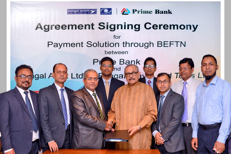 Prime Bank inks deal with Bengal Airlift Limited