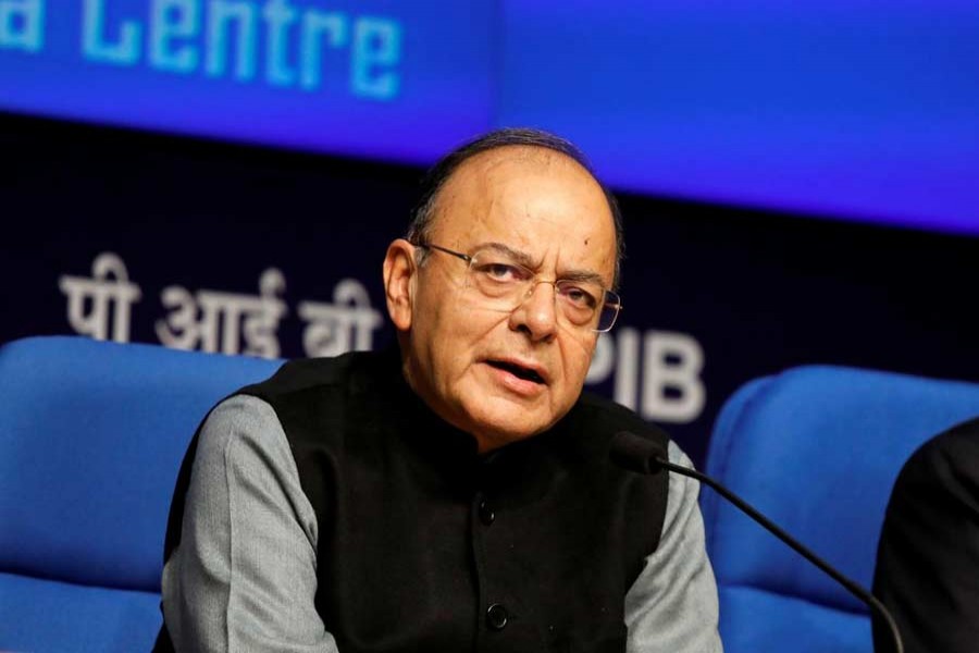 Finance Minister Arun Jaitley attends a news conference in New Delhi January 24, 2018. Reuters/File photo