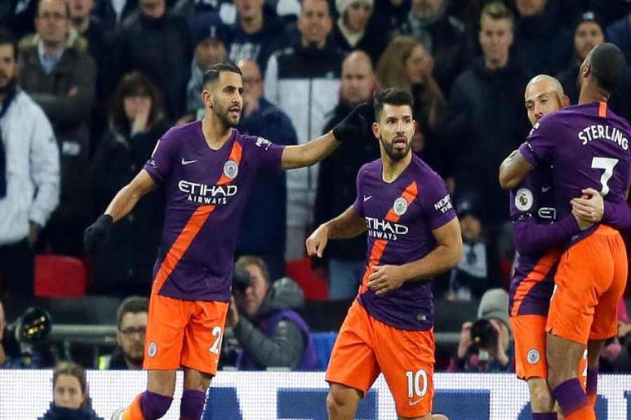 Mahrez strike sends City on top