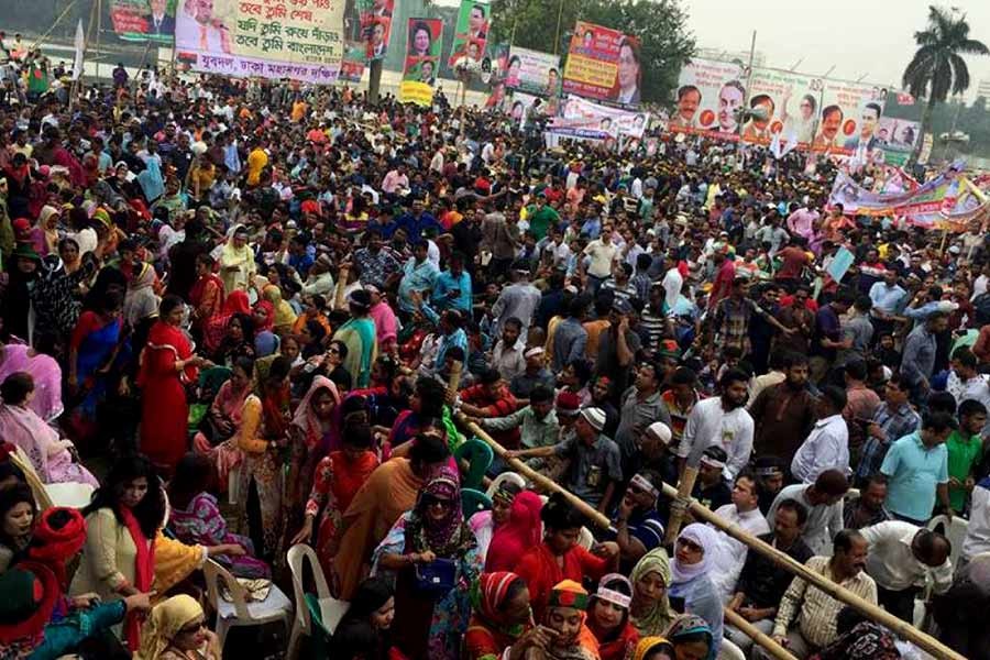 Oikyafront’s rally begins at Suhrawardy Udyan