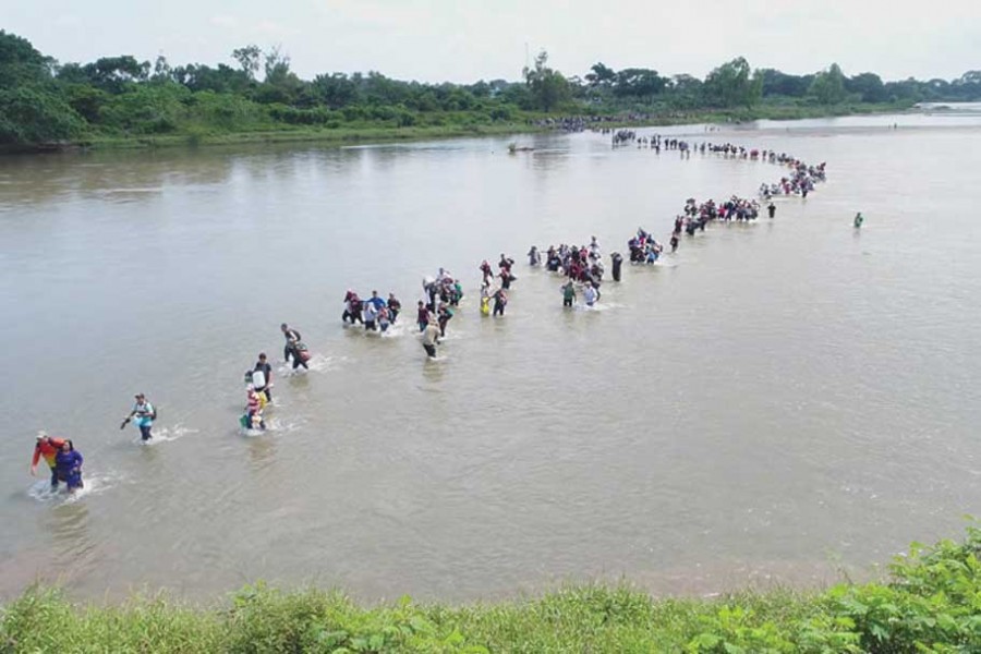 HONDURAN CARAVAN :  "Viewing in a broader perspective, mass migrations have been a recurring phenomenon along the passage of history."