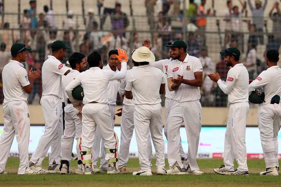 Bangladesh wins second Test, series end in tie