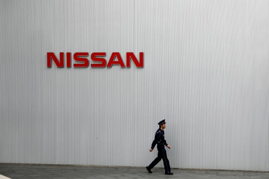 Nissan logo is seen at Nissan Motor Co.'s global headquarters building in Yokohama, Japan on Thursday — Reuters photo