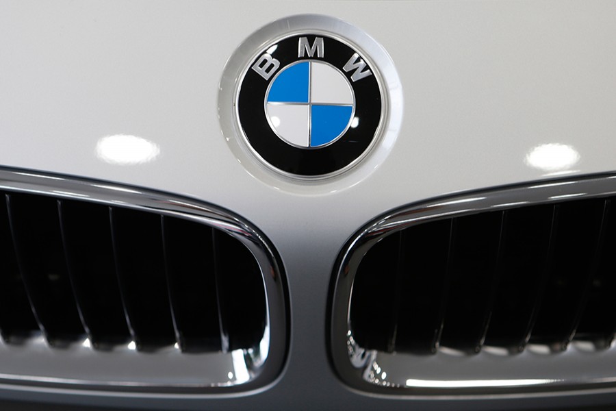 BMW logo is seen in this undated Reuters photo