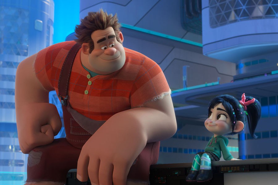 A scene from the animation movie 'Ralph Breaks the Internet'