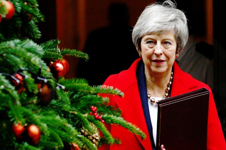 Britain's Prime Minister Theresa May leaves 10 Downing Street, London, Britain, December 4, 2018. Reuters/Files