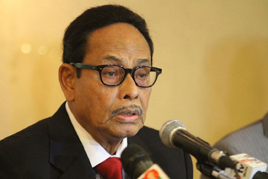 Jatiya Party Chairman HM Ershad seen in this undated file photo — via UNB