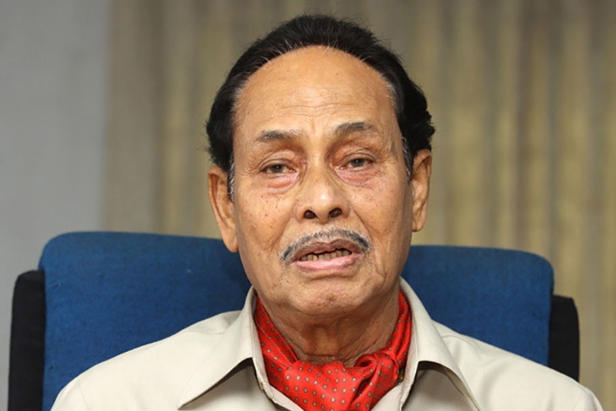 File photo shows Jatiya Party Chairman HM Ershad