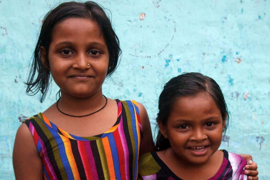 Two members from a Dalit community