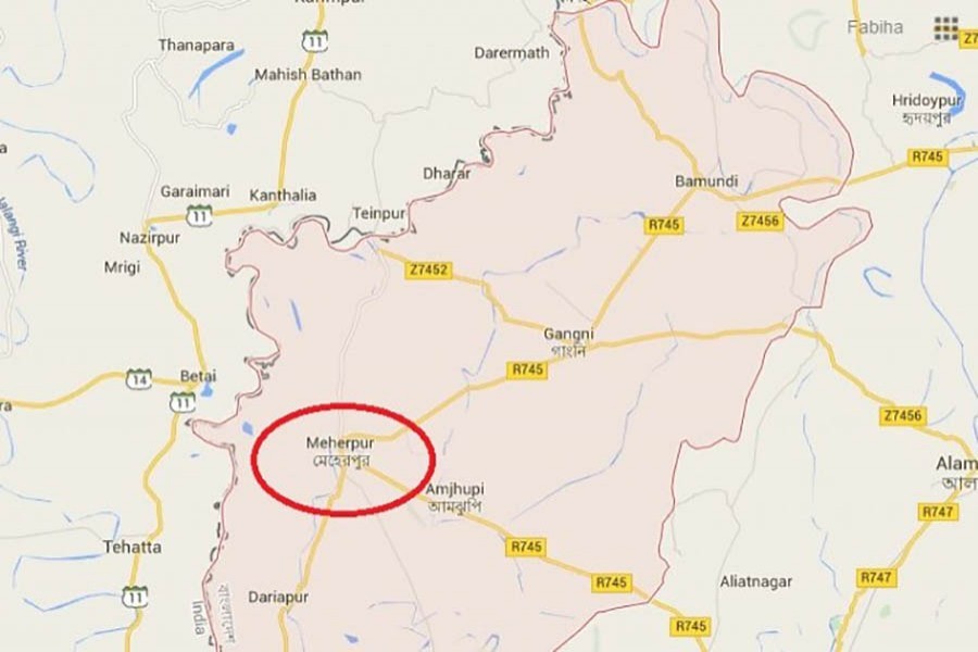 Miscreants torch AL election campaign office in Meherpur