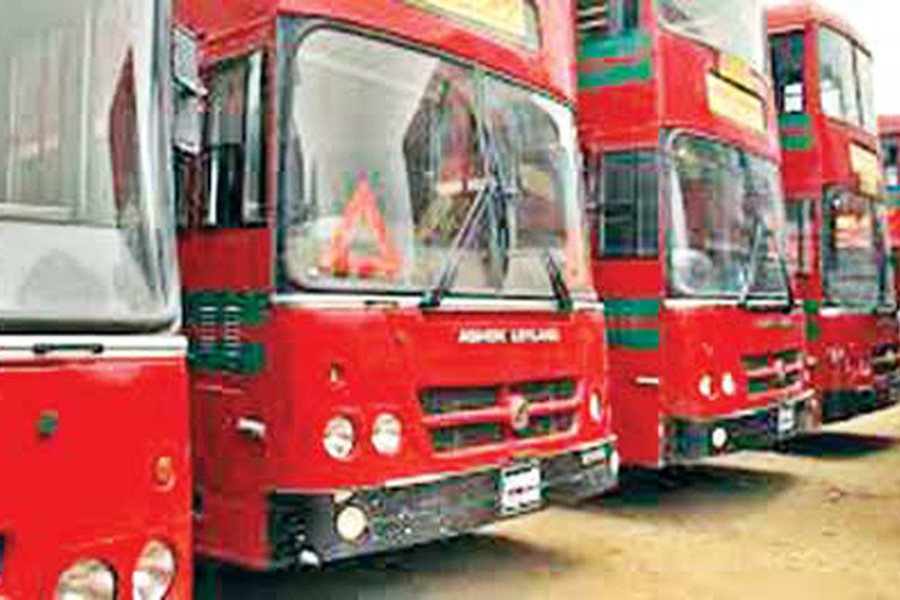 Workers block BRTC depot in Dhaka