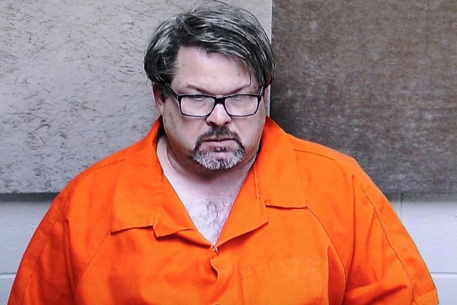 Jason Dalton is seen on closed circuit television during his arraignment in Kalamazoo County, Michigan, February 22, 2016 - REUTERS/Kalamazoo County Court/Handout via Reuters