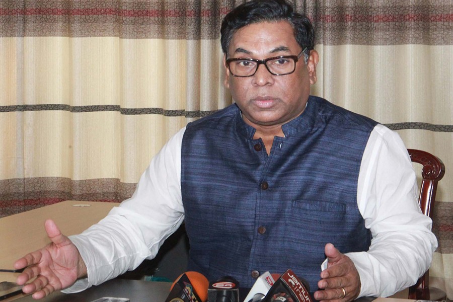 Foucs Bangla file photo shows State Minister for Ministry of Power, Energy, and Mineral Resources Nasrul Hamid