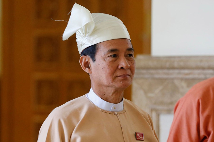 Myanmar President Win Myint seen in this Reuters file photo