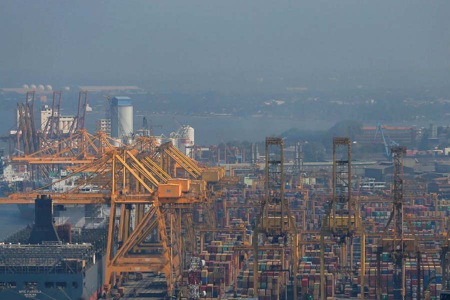 A general view of the main port is seen in Colombo, Sri Lanka Jan. 11, 2019 (Reuters)