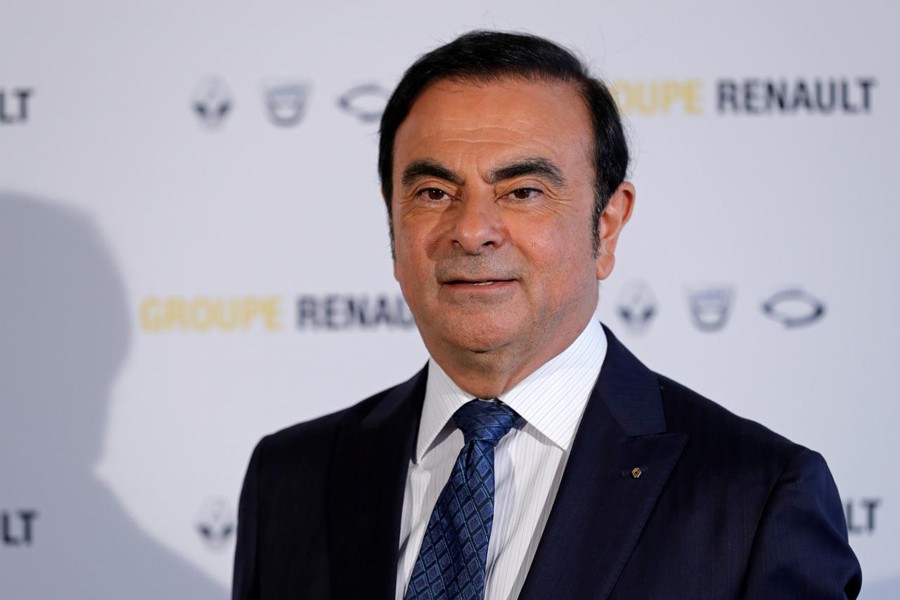 Carlos Ghosn, Chairman and CEO of the Renault-Nissan Alliance, poses after the Renault's 2015 annual results presentation at their headquarters in Boulogne-Billancourt, near Paris, France, February 12, 2016. Reuters/File Photo