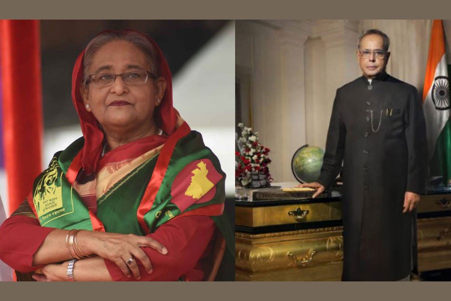 Prime Minister Sheikh Hasina and President Pranab Mukherjee - UNB File Photo