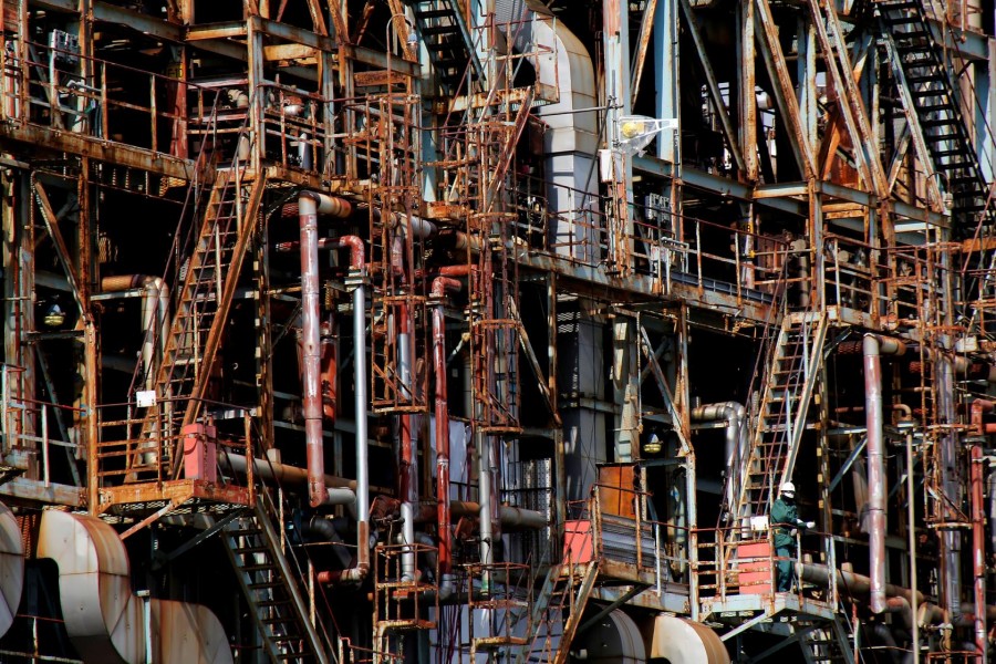 A worker is seen at a factory at the Keihin industrial zone in Kawasaki, Japan, March 8, 2017. Reuters/File Photo