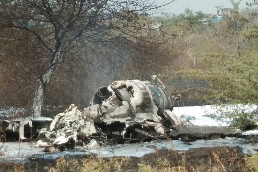 IAF Mirage 2000 crashes in Bengaluru. Internet photo