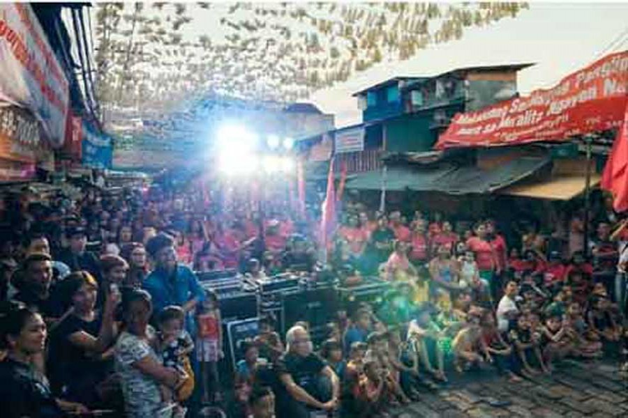 Activists and communities gathered in Manila, Philippines to build people's power in the fight against inequality. 	—Credit: Jilson Tiu/Greenpeace