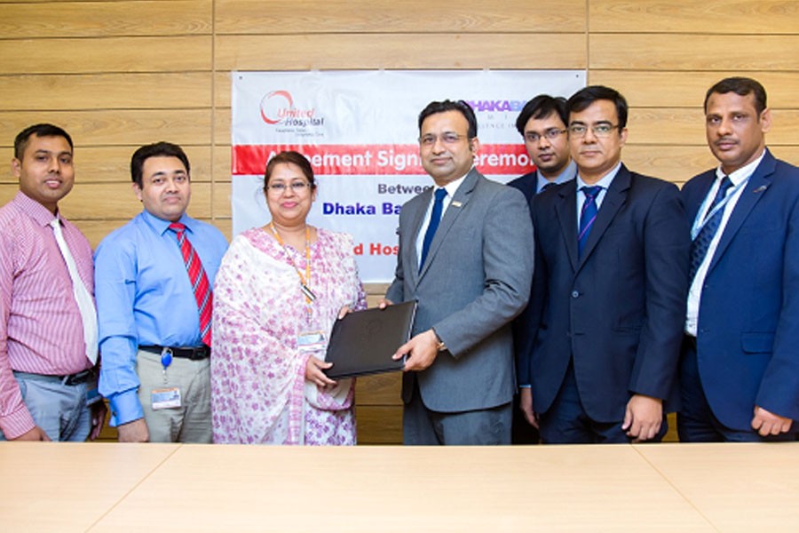 Dhaka Bank signs agreement with United Hospital